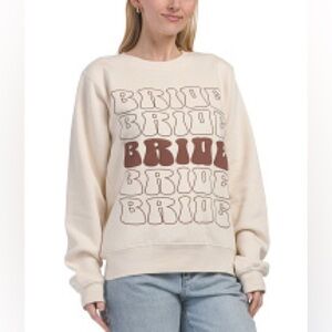 Pacific and Co Bride Crew Neck Sweatshirt Size L New with Tags
